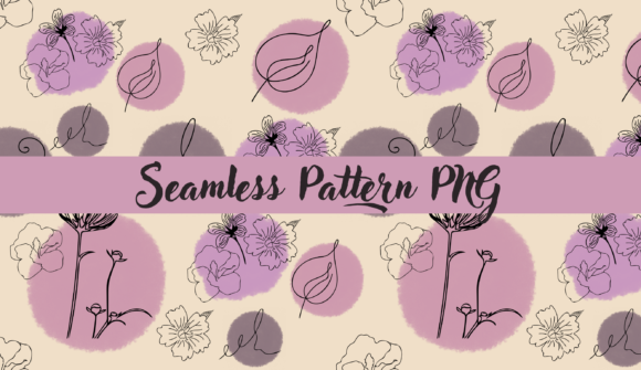 Abstract Floral Seamless Pattern PNG for Creative and Professional Use
