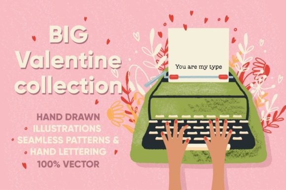 BIG Valentine Collection: A Versatile Design Resource for Creative Professionals and Educators