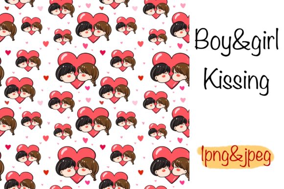 Boy Girl Kissing Seamless Pattern: A Practical Design Asset for Creative Professionals