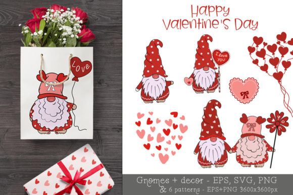BundleofGnomesValentine.Seamless Pattern: A Creative Tool for Valentine’s Day