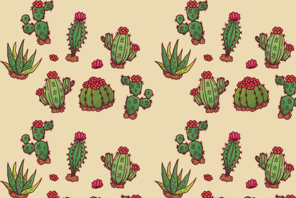 Cactus Pattern Art