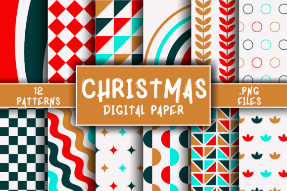 Christmas Pattern Digital Paper