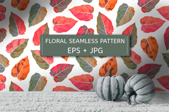 Colorful Leaves Seamless Pattern: A Versatile Vector Resource for Design and Production