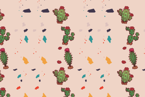 Cute Cactus Pattern Art