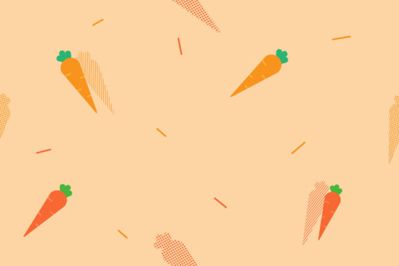 Cute Carrot and Polka Dot Design