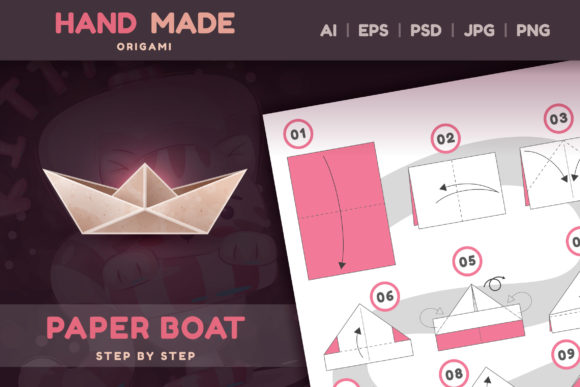 How to Make Origami Boat Step by Step