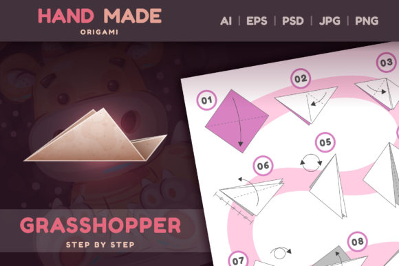 How to Make Origami Grasshopper