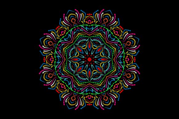 Mandala Pattern Flower Ornamen Complex: A Versatile Design for Creative Uses