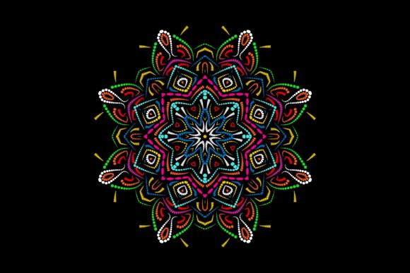 Mandala Pattern Pink Star Layered Flower: A Versatile Vector Design for Creative Applications