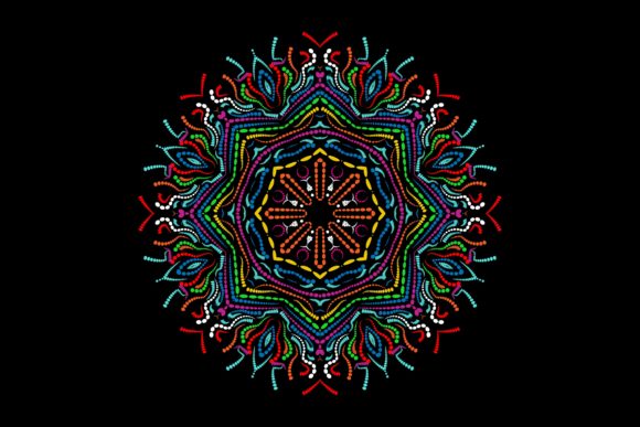 Mandala Pattern Rainbow Star Ornament: A Versatile Design for Creative Uses
